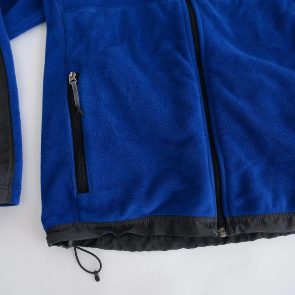 Eddie Bauer Blue And  Gray Fleece Zip Up Hiking Style Sweater Size Small - Picture 7 of 11